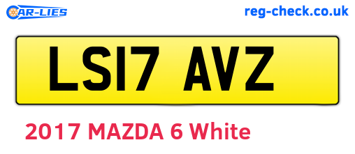 LS17AVZ are the vehicle registration plates.