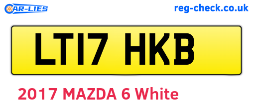 LT17HKB are the vehicle registration plates.