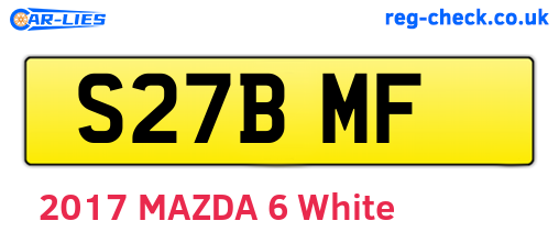 S27BMF are the vehicle registration plates.