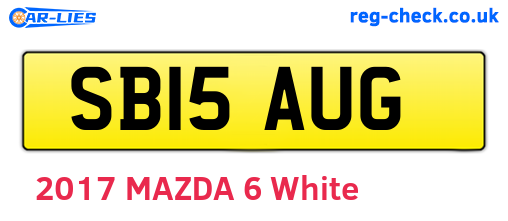 SB15AUG are the vehicle registration plates.