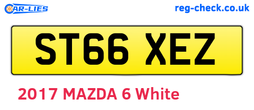 ST66XEZ are the vehicle registration plates.