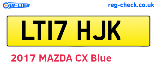 LT17HJK are the vehicle registration plates.