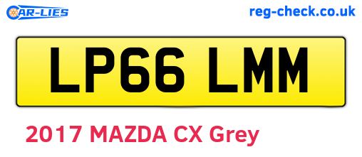 LP66LMM are the vehicle registration plates.