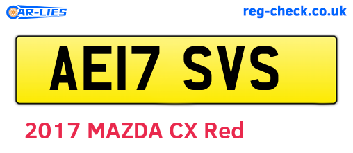 AE17SVS are the vehicle registration plates.