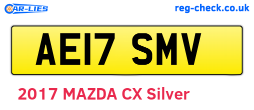 AE17SMV are the vehicle registration plates.