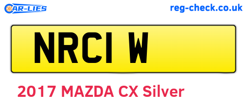 NRC1W are the vehicle registration plates.