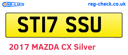 ST17SSU are the vehicle registration plates.