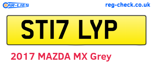 ST17LYP are the vehicle registration plates.
