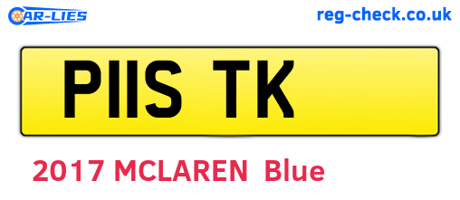 P11STK are the vehicle registration plates.