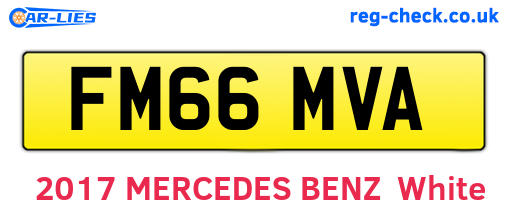 FM66MVA are the vehicle registration plates.