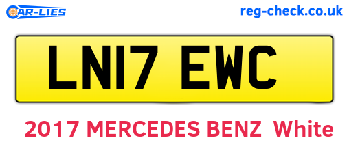 LN17EWC are the vehicle registration plates.