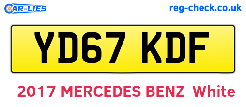 YD67KDF are the vehicle registration plates.