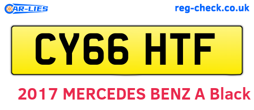 CY66HTF are the vehicle registration plates.