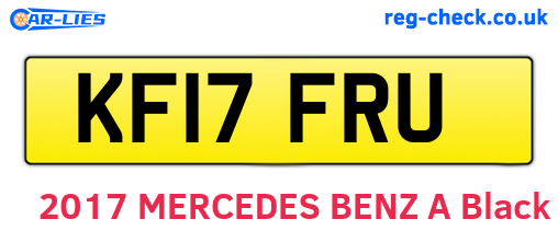 KF17FRU are the vehicle registration plates.