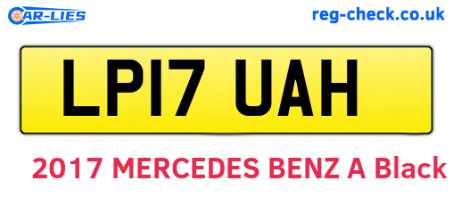 LP17UAH are the vehicle registration plates.
