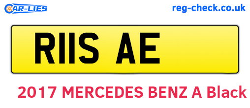 R11SAE are the vehicle registration plates.