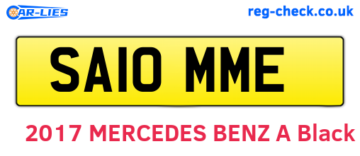 SA10MME are the vehicle registration plates.