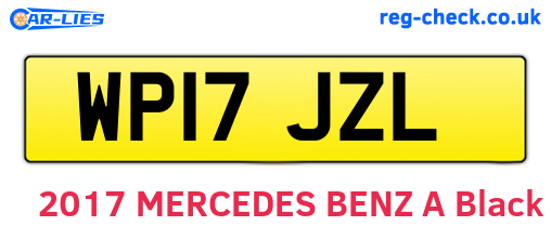 WP17JZL are the vehicle registration plates.