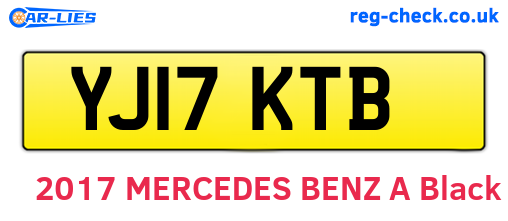 YJ17KTB are the vehicle registration plates.