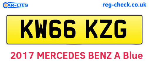 KW66KZG are the vehicle registration plates.