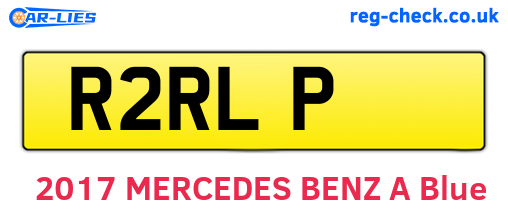 R2RLP are the vehicle registration plates.