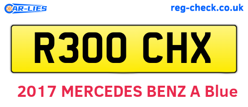 R300CHX are the vehicle registration plates.