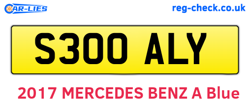 S300ALY are the vehicle registration plates.