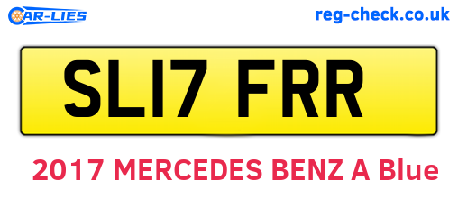 SL17FRR are the vehicle registration plates.