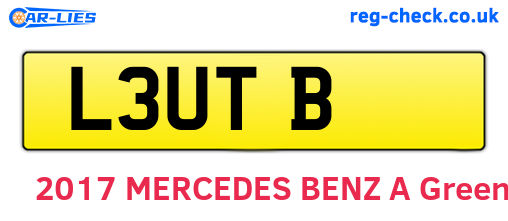 L3UTB are the vehicle registration plates.