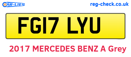 FG17LYU are the vehicle registration plates.