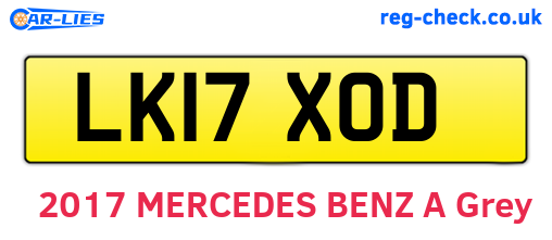 LK17XOD are the vehicle registration plates.