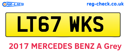 LT67WKS are the vehicle registration plates.