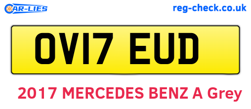 OV17EUD are the vehicle registration plates.