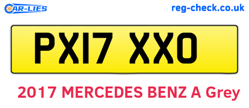 PX17XXO are the vehicle registration plates.