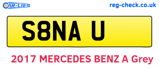 S8NAU are the vehicle registration plates.