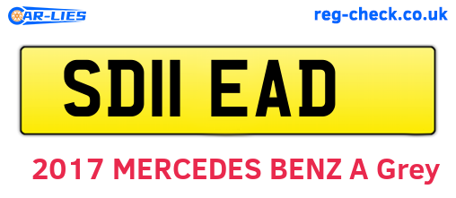 SD11EAD are the vehicle registration plates.