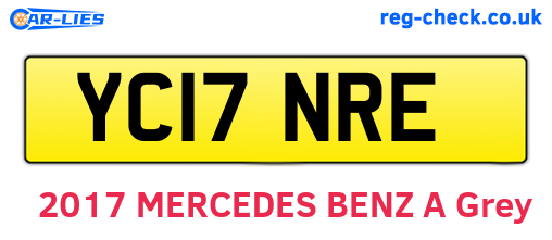 YC17NRE are the vehicle registration plates.