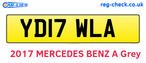 YD17WLA are the vehicle registration plates.