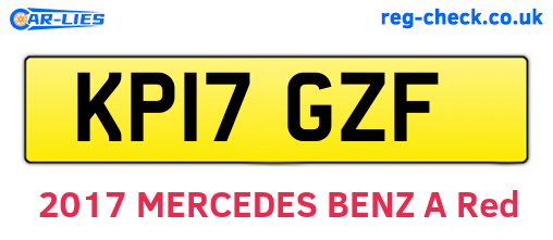 KP17GZF are the vehicle registration plates.