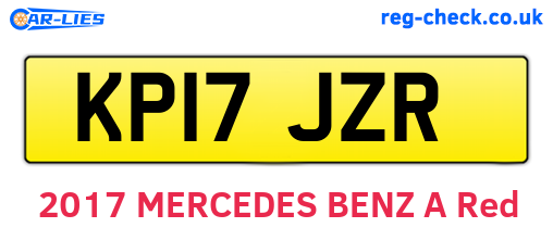 KP17JZR are the vehicle registration plates.