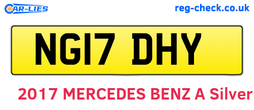 NG17DHY are the vehicle registration plates.