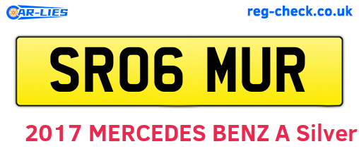 SR06MUR are the vehicle registration plates.