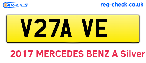 V27AVE are the vehicle registration plates.
