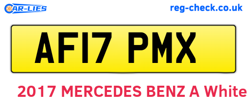 AF17PMX are the vehicle registration plates.