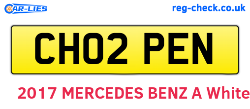 CH02PEN are the vehicle registration plates.