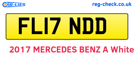 FL17NDD are the vehicle registration plates.