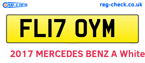 FL17OYM are the vehicle registration plates.