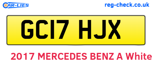 GC17HJX are the vehicle registration plates.