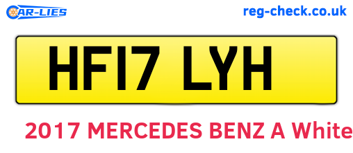 HF17LYH are the vehicle registration plates.
