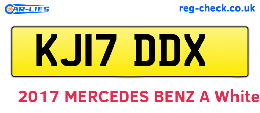 KJ17DDX are the vehicle registration plates.